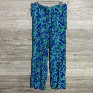 Lilly Pulitzer Elephant Printed Wide-Leg Pants🐘
